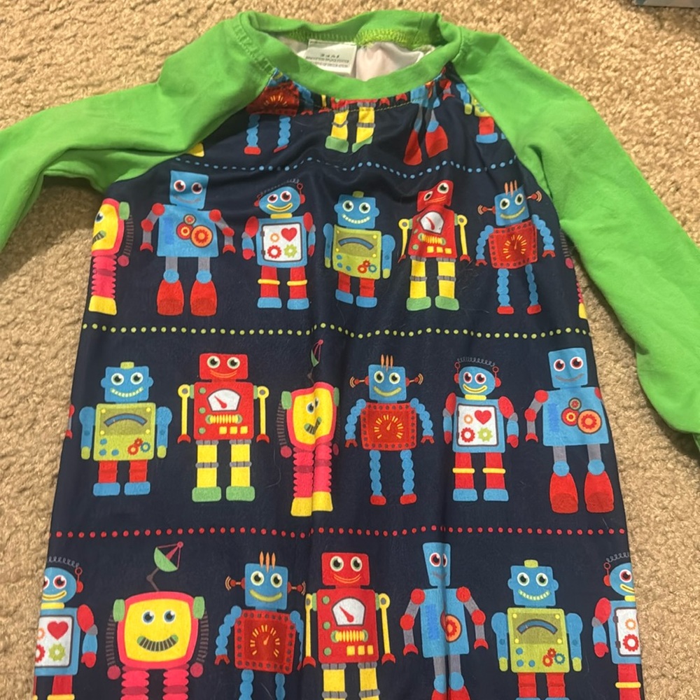 Boutique robot one piece snap legs